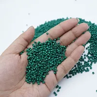 dark Green beads of 3mm (8/0) for jewellery making,Pack of 100gm-thumb2