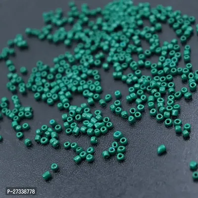 dark Green beads of 3mm (8/0) for jewellery making,Pack of 100gm-thumb4