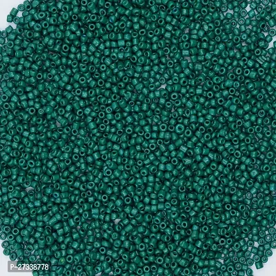 dark Green beads of 3mm (8/0) for jewellery making,Pack of 100gm-thumb5