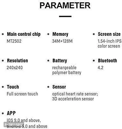 T55 Bluetooth Calling Smartwatch with SpO2  Blood Oxygen-thumb5