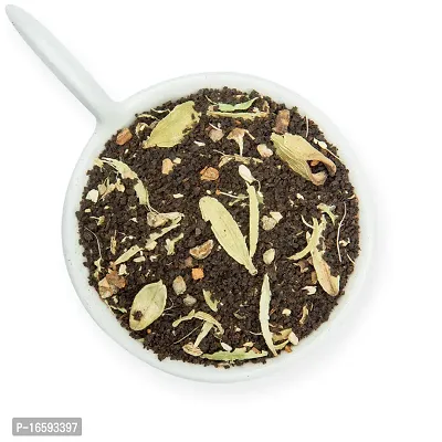 Natural Cardamom Tea With Crushed Cardamom Pods, 150G - Home Made Elaichi Tea Powder -Premium Masala Chai - Finest Cardamom Tea From Kerala-thumb0
