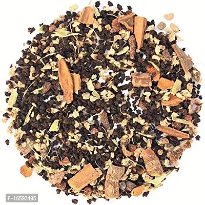 Natural Tea Trove Assam Black Masala Chai Tea Loose Leaf, 100% Natural, Organic Chai Masala Cinnamon, Cardamom, Clove And Ginger For Rich And Flavorful Hot Chai Latte Or Iced Chi Tea- (100 Gm,50 Cups)