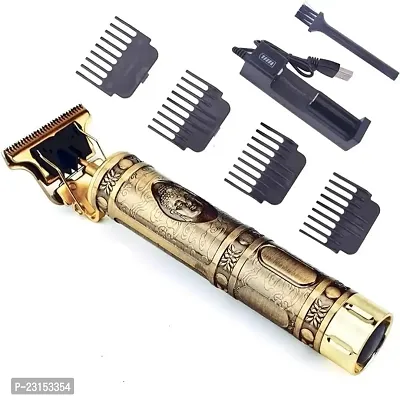 NEW Professional Beard, Mustache, Head and Body Hair Golden Shaver Trimmer Trimmer 120 min Runtime 4 Length Settings  (Gold)-thumb0