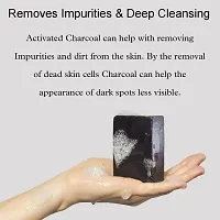 Charcoal Bathing Soap For Skin Exfoliating  Tan Removal-thumb3