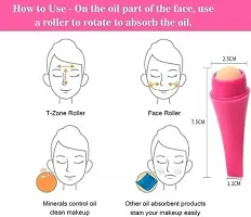 Reusable Facial Skincare Tool Oil Control Roller for Oily Skin Care, Oil-Absorbing Face Roller-thumb3