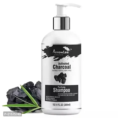 Activated Charcoal Shampoo For Scalp Exfoliation and   Deep Cleansing -300Ml