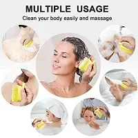 2 in 1 Soft Silicone Bath Body Brush Exfoliating, for Men  Women (Multicolor)-thumb4