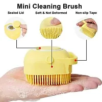 2 in 1 Soft Silicone Bath Body Brush Exfoliating, for Men  Women (Multicolor)-thumb2