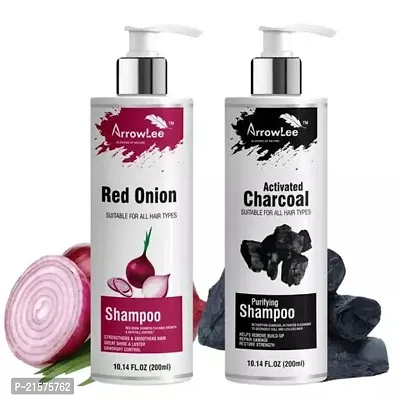 Arrowlee Shampoo Combo For Moisturising Hair and   Deep Cleansing Pack Of 2 Shampoo (200 Ml + 200Ml)