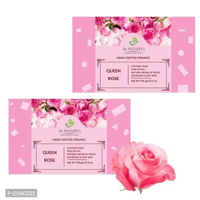 Rosewater Soap |Glycerine|Handmade Bathing Bars - Suitable For All Skin - 2 soap Combo