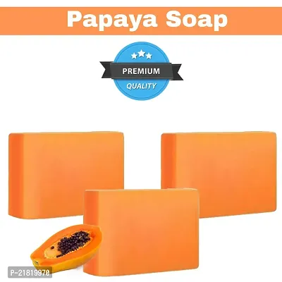 Softer, Skin Whitner  Pmple Free Papaya Bathing Soap - 3 Soap (300 gm)