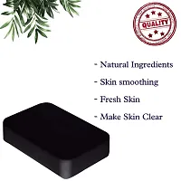 Pack of 8 - Activated Charcoal Bathing Soap |  Tan removal,Acne/pimples,Blemishes,Blackheads | Flawless Skin Whitening Soap for Men  Women |Treats Oily Skin, Dry Skin | Deep Pore Cleansing-thumb1