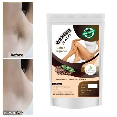Hair Removal Wax Powder Made With Natural Ingredients |  Painless Instant Waxing | Herbal Wax | All Skin Types Hands, Legs, Underarms, Bikini Area - 100 gm.-thumb0