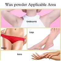 Hair Removal Wax Powder Made With Natural Ingredients |  Painless Instant Waxing | Herbal Wax | All Skin Types Hands, Legs, Underarms, Bikini Area - 100 gm.-thumb1