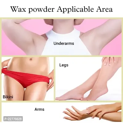 Hair Removal Wax Powder Made With Natural Ingredients |  Painless Instant Waxing | Herbal Wax | All Skin Types Hands, Legs, Underarms, Bikini Area - 100 gm.-thumb2