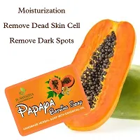 Papaya Skin Moisturising, Deep Cleansing, Dirt Removal Bathing Soap - Papaya Handmade Bath Soap - 5 Soap Combo-thumb3