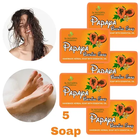 Papaya Skin Moisturising Bath Soap, Deep Cleansing  Oil Control Bath Soap (3 Soap)