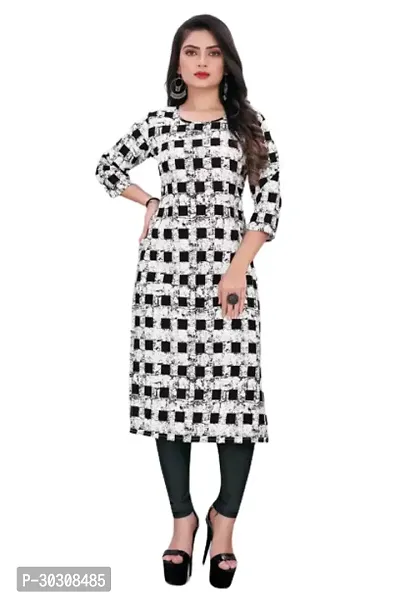 Stylish Black Crepe Kurta For Women-thumb0