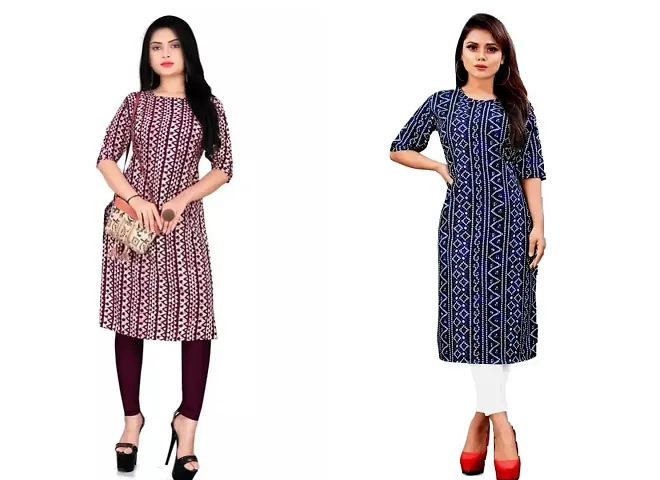 Stylish Crepe Kurtis