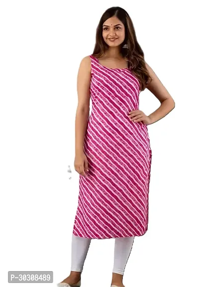 Stylish Pink Crepe Kurta For Women