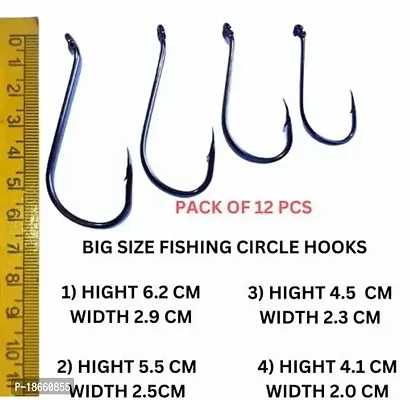 Premium Quality Fishing Hooks Pack Of 12 Pcs