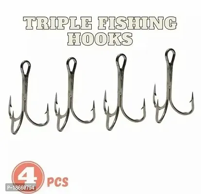 Premium Quality Triple Fishing Hook 6 Size