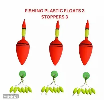 Premium Quality Fishing Floats - Fishing Plastic Floats 3 Stoppers 3