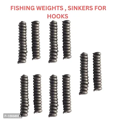 Premium Quality Fishing Weight Lead Sinker 10 Pcs-thumb0