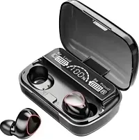 True Wireless Earbuds Your Phone Upto 220 Hours Total Playback time M10 Bluetooth 5.1 Earbuds in-Ear TWS Stereo Headphones with Smart LED Display Charging Built-in Mic for Sports Work - Black-thumb3