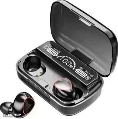 True Wireless Earbuds Your Phone Upto 220 Hours Total Playback time M10 Bluetooth 5.1 Earbuds in-Ear TWS Stereo Headphones with Smart LED Display Charging Built-in Mic for Sports Work - Black-thumb4