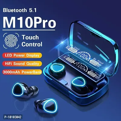 boAt M10 TWS Headphone with 2000mAh Power-Bank Wireless Bluetooth V5.1 Headset Earbuds Airpods Neckband Headset Earbuds Compatible with Lenovo, Apple, Oneplus, Redmi, Mi, Mivi, Dizo, Samsung, Sony, Gi-thumb3