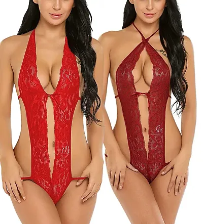 Pack Of 2 Net Babydoll Night Dress