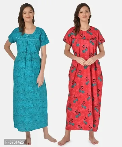 PRINTED COTTON MAXI COMBO OF 2-thumb0