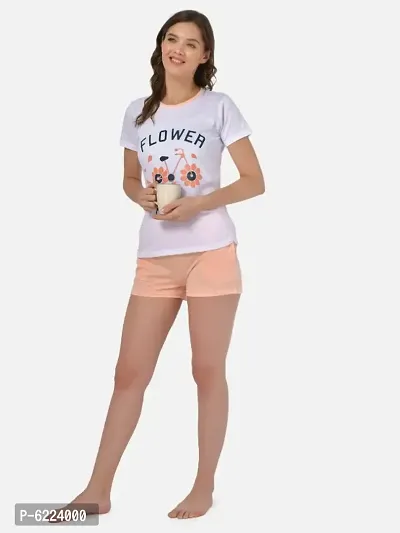 Cotton Printed T-shirt and Shorts Set