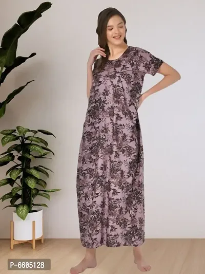 Womens Printed Cotton Maxidress-thumb0