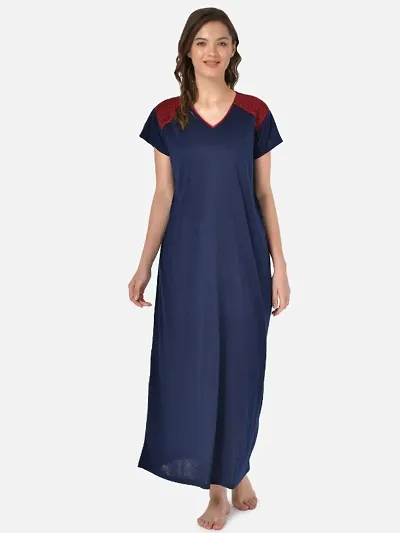 Trendy Solid Regular wear Nightgown