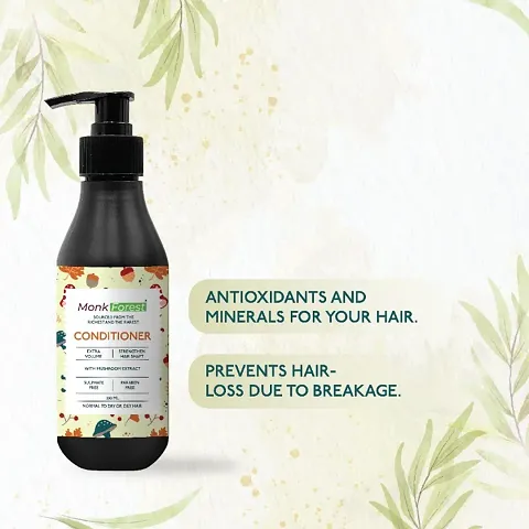 MonkForest Sulphate Free, Paraben Free Mushroom Hair Conditioner for Hair Protection