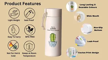 Silicone Plastic Print Water Bottle-thumb2