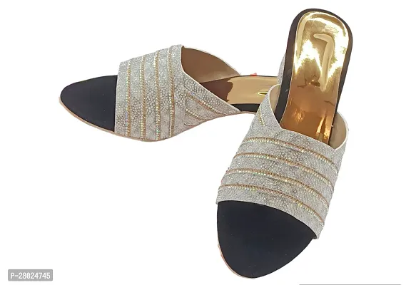 Women Nappa Block Heel Sandals With Diamond Design-thumb3