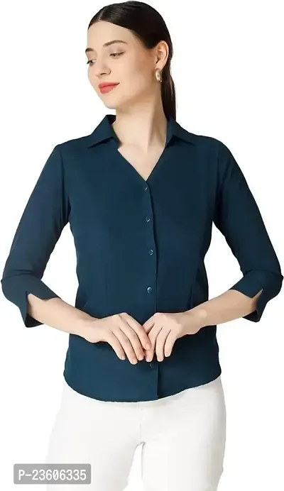 Royal Star - Fashion Trendy Women Collar Design Formal Office Wear Casual Shirt-thumb0