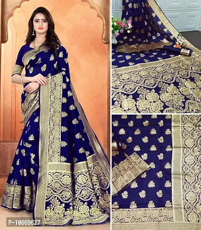 Stylish Fancy Banarasi Silk Saree With Blouse Piece For Women