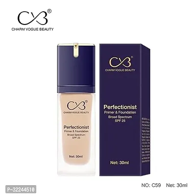 CVB C59 Perfectionist Primer Foundation With Spf 25 Liquid Face Cream Pump Lvory Shade 02 30Ml-thumb3