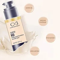 CVB C53 Super Hd Professional Foundation Invisible Cover Long Lasting Full Face Coverage Shades 01 30Ml-thumb1