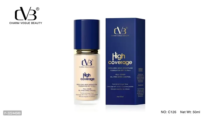 CVB High Coverageskin Long Wearweightless Foundation Spf 15 Pa++ Full Cover Oil Free Shine Control-thumb0