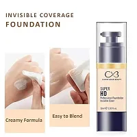 CVB C53 Super Hd Professional Foundation Invisible Cover Long Lasting Full Face Coverage Shades 01 30Ml-thumb2