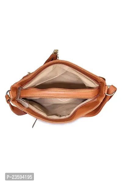 GLOSSY Women's Sling Bag (Tan)-thumb3