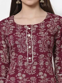 KBZ Womens Rayon Printed Straight Kurta-thumb3