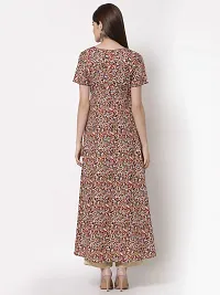 KBZ Womens Cotton Printed Flared Long Dress-thumb4