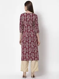 KBZ Womens Rayon Printed Straight Kurta-thumb4