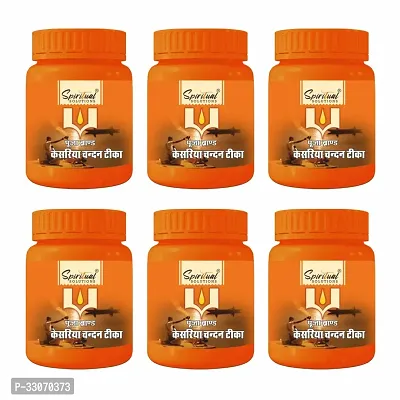 Chandan Tika Paste Orange 40 ML - (Pack of 6)